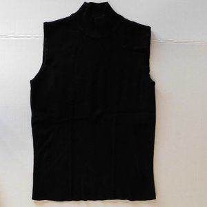 Black Knit Sleeveless Top